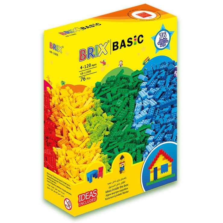 اسباب بازی خانه سازی ریز - بریکس 11000 - 76 قطعه
