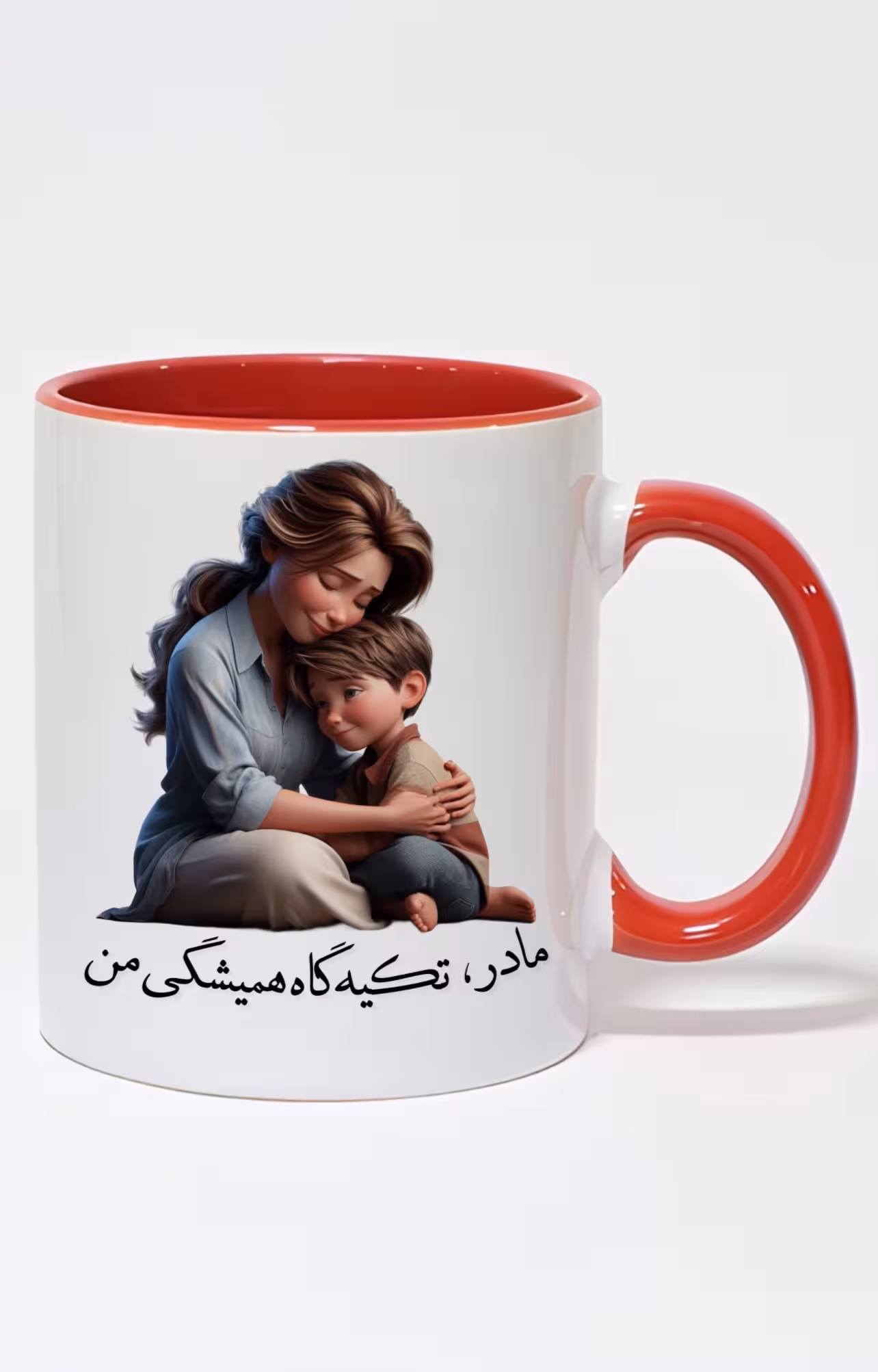 ماگ دسته و‌داخل رنگی طرح روز مادر کد 10477