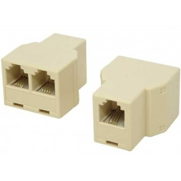 تبدیل 1 به 2 تلفن 3 مادگی تبدیل یک سر به دوسر خط تلفن