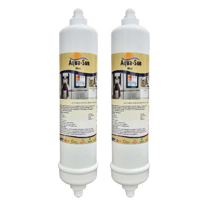 فیلتر یخچال ساید بای ساید آکوا سان ری مدل 2500G مجموعه 2 عددی