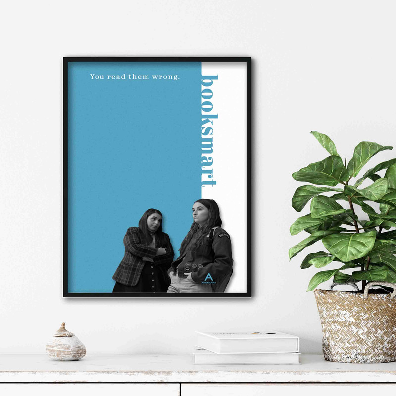 تابلو دنیای قاب طرح پوستر فیلم Booksmart مدل ATm560 | دنیای قاب