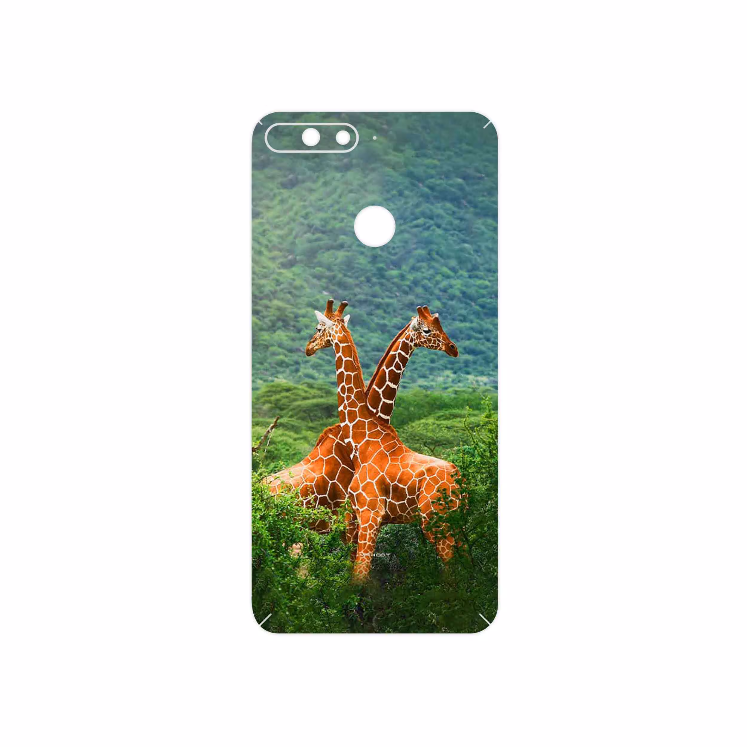 برچسب پوششی ماهوت مدل Giraffe مناسب برای گوشی موبایل آنر 7A