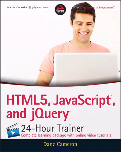 خرید و دانلود نسخه کامل کتاب HTML5, JavaScript, and jQuery 24-Hour Trainer