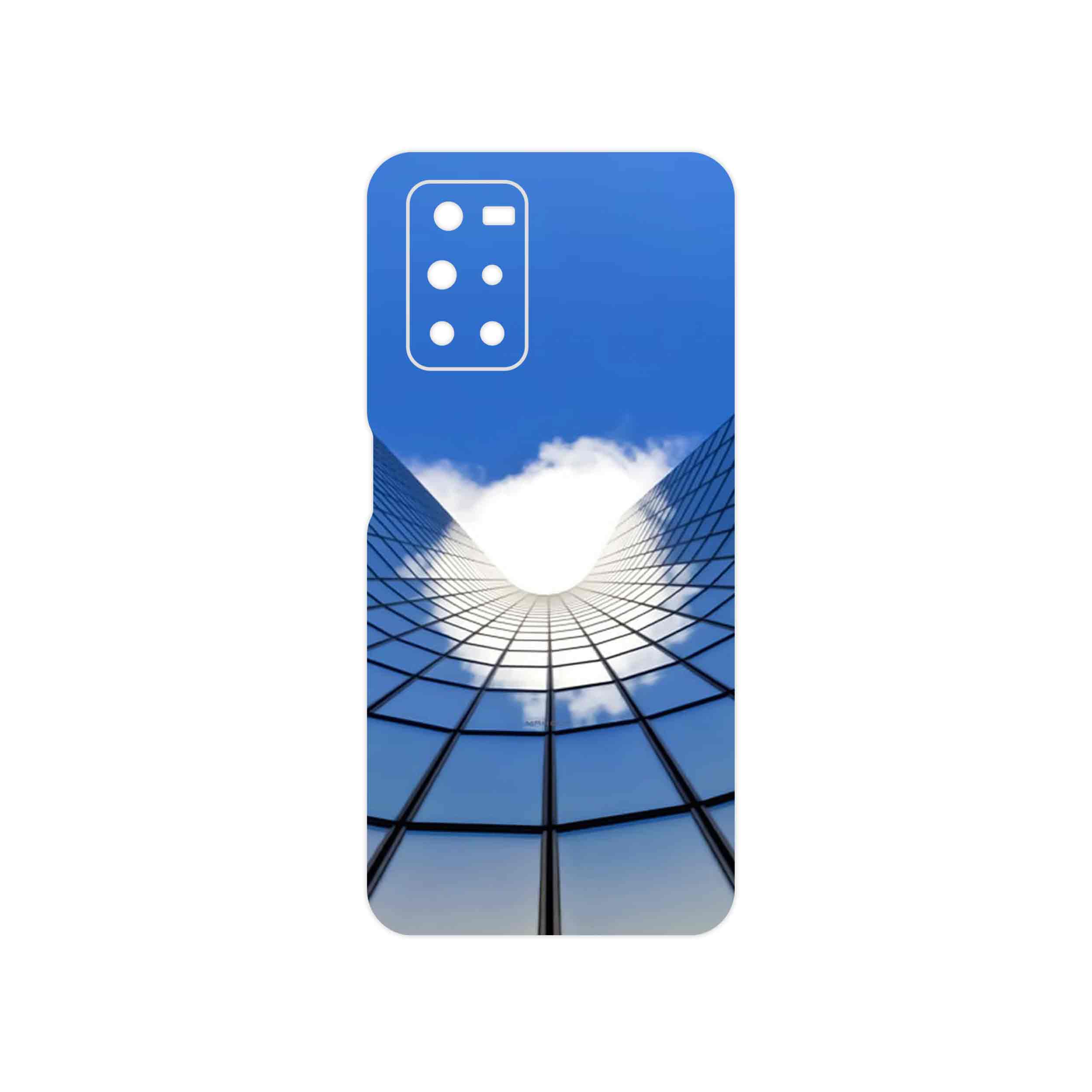 برچسب پوششی ماهوت مدل Glass skyscraper مناسب برای گوشی موبایل شیائومی Redmi Note 11 4G