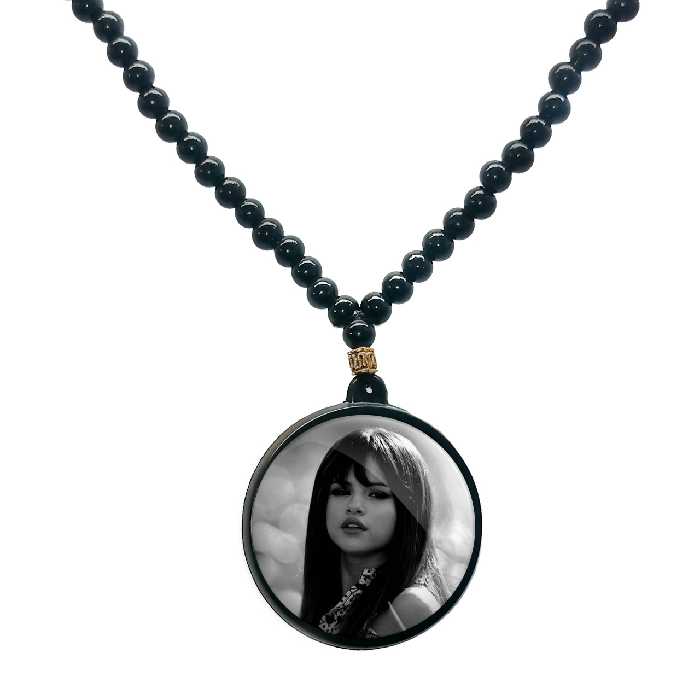 گردنبند پرمانه طرح سلنا گومز کد pmd.1118 مدل دو طرفه