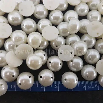 نگین لپه ای کرم سایز 4