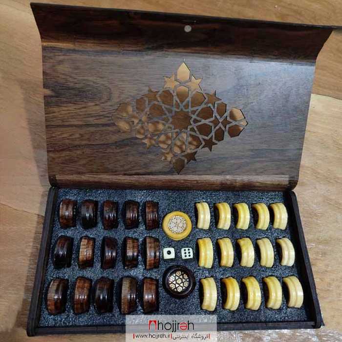 اطلاعات ، قیمت و خرید مهره تخته نرد چوب نارنج خاتم کاری قطر 3 سانت کد TNS50