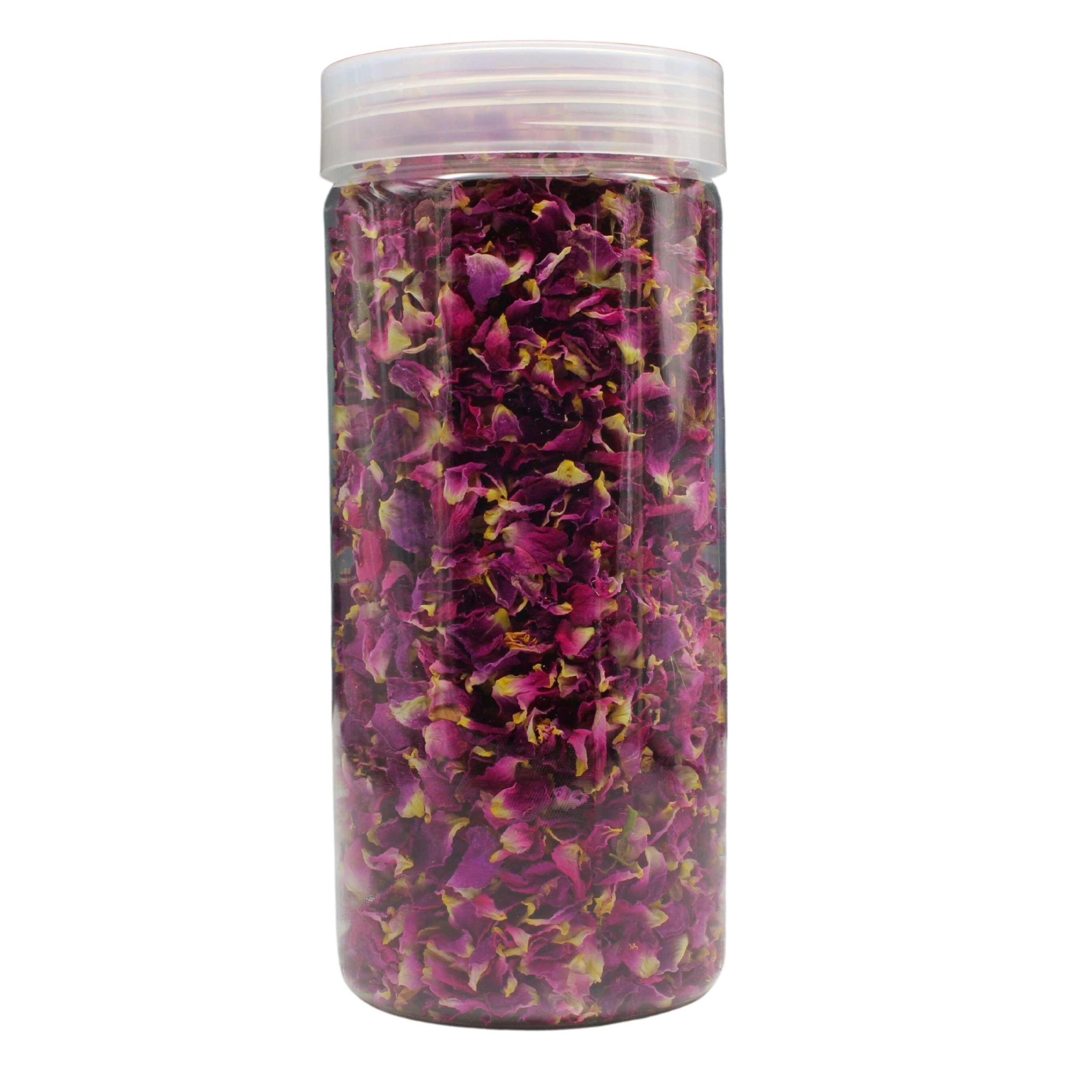 پر گل محمدی دیمی کردستان بیجار درجه 1 در بسته بندی 30 گرمی جار پلاستیکی