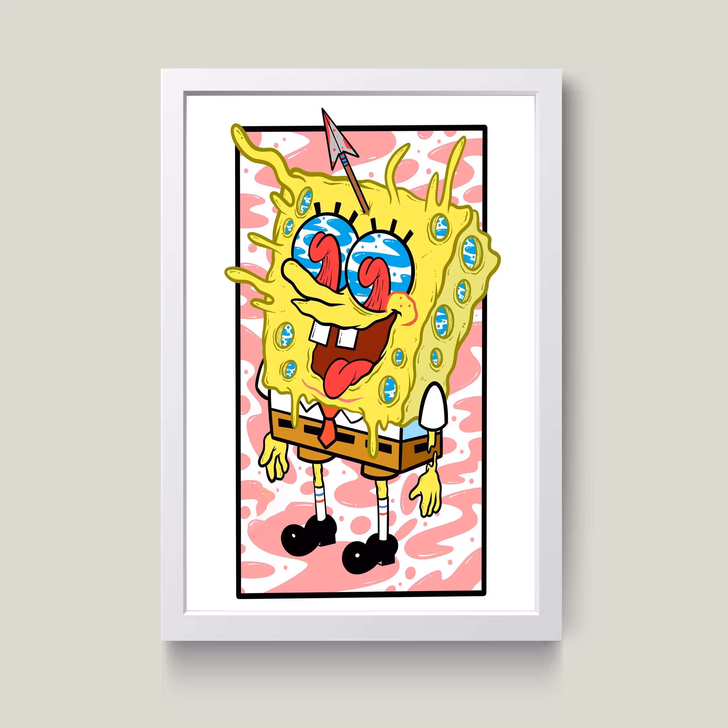 تابلو مدل باب اسفنجی Sponge bob کد G15-41