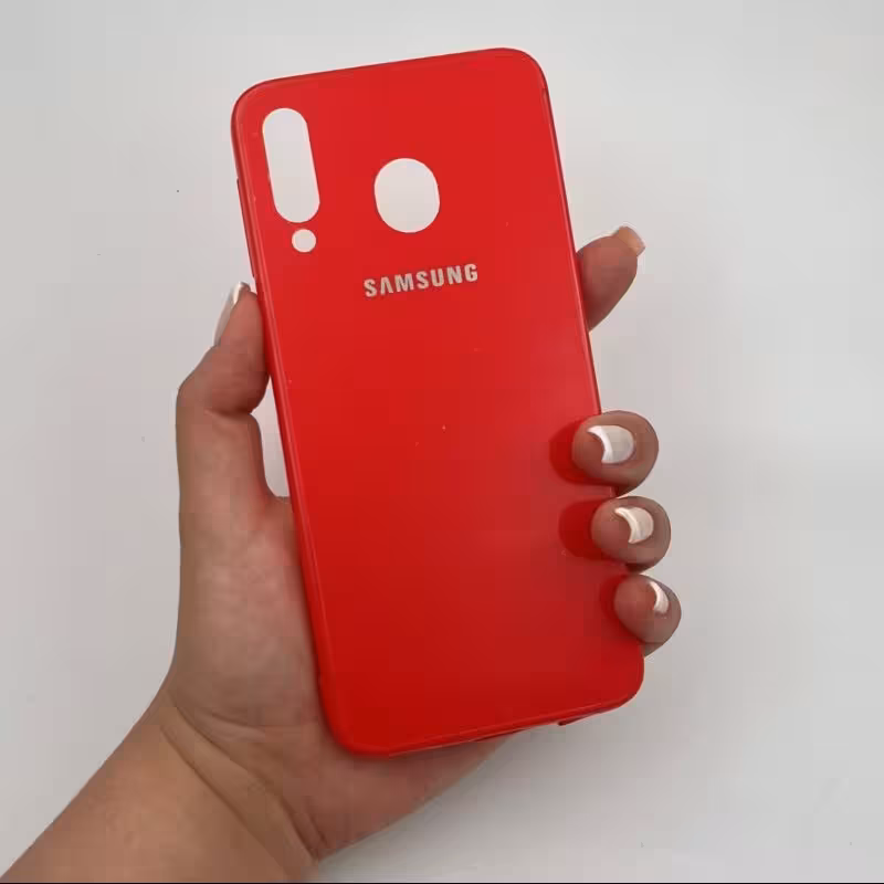 قاب گوشی Galaxy M30 سامسونگ رنگ قرمز ساده جذاب کد 26778