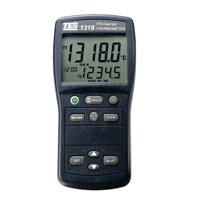 ترمومتر 2 کانال RTD تس مدل TES 1318