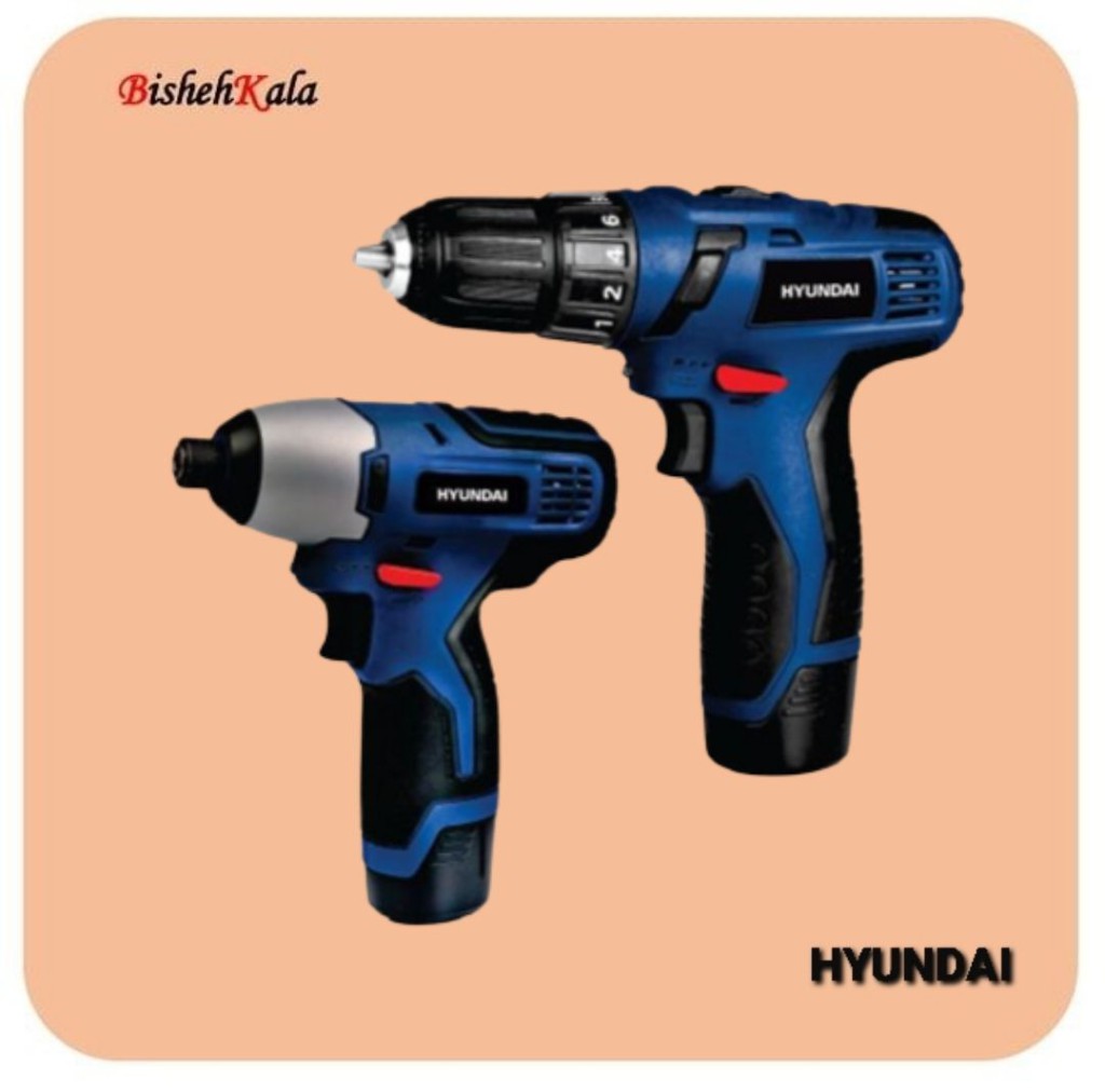 دریل و پیچ گوشتی شارژی HYUNDAI هیوندا مدل HP121L-CD/2121L کد(3)