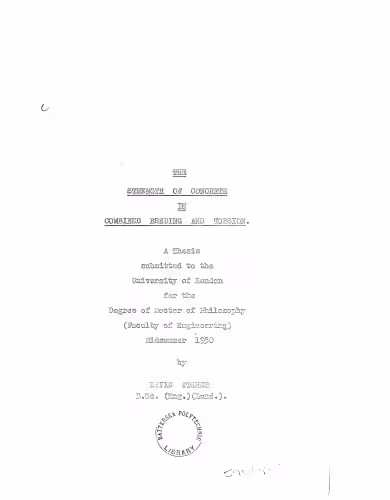 󾕇 دانلود کتاب The Strength Of Concrete In Combined Bending And Torsion, 1990 - دانلود کتاب های دانشگاهی