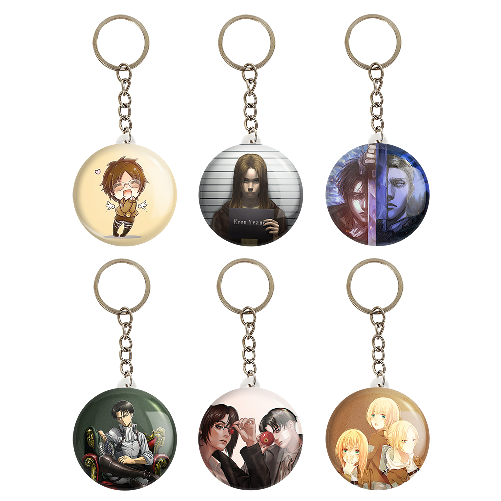 جاکلیدی خندالو مدل انیمه اتک آن تایتان کد 422A مجموعه 6 عددی