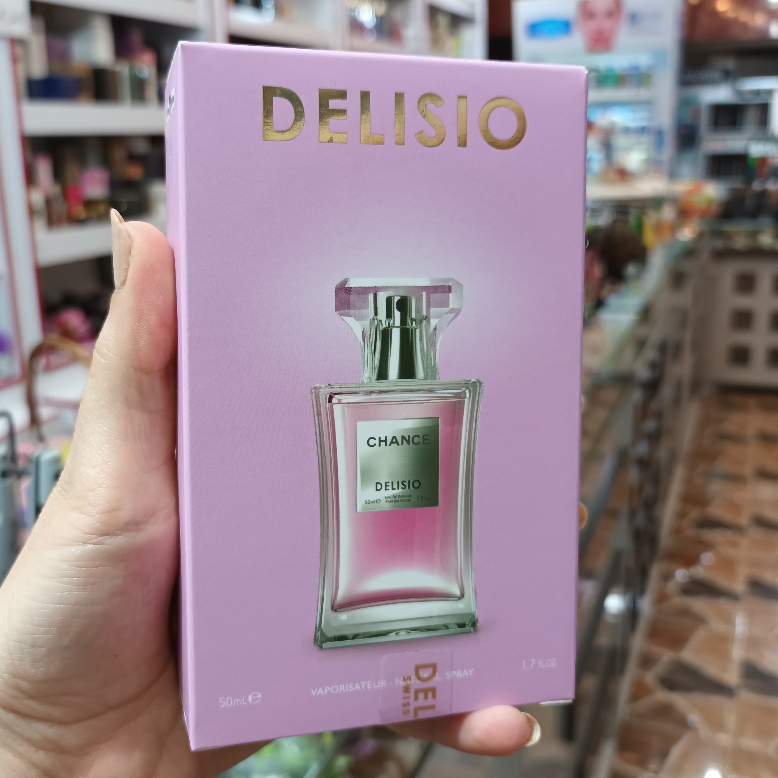 ادکلن دلیسیو DELISIO رابحه چنس حجم 50 میل