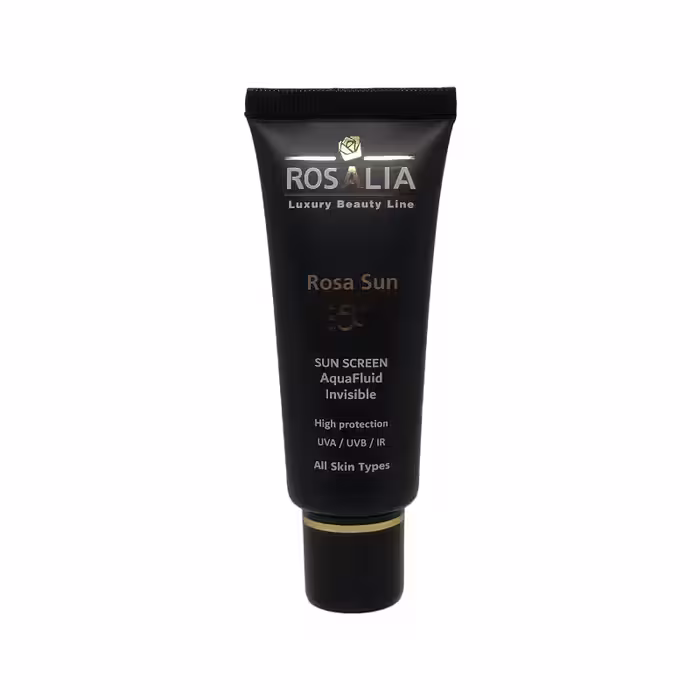 کرم ضد آفتاب SPF50 رزالیا مدل aquafluid | مناسب انواع پوست | 40ml