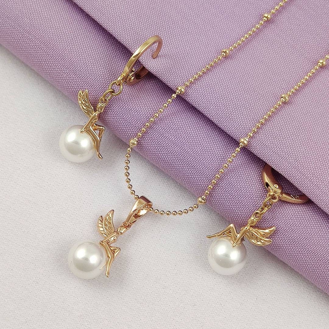 نیمست مرواریدی طرح فرشته ژوپینگ