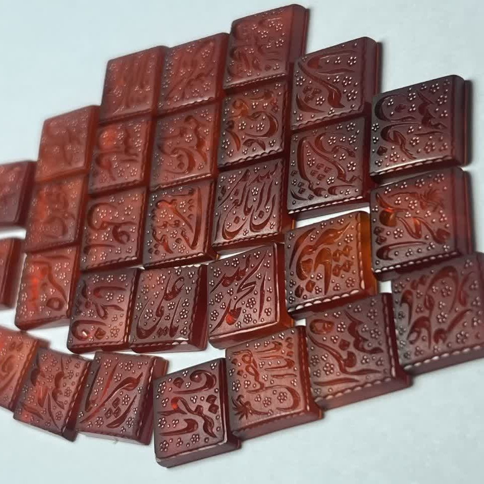 نگین عقیق خراسانی خط استاد حکاک