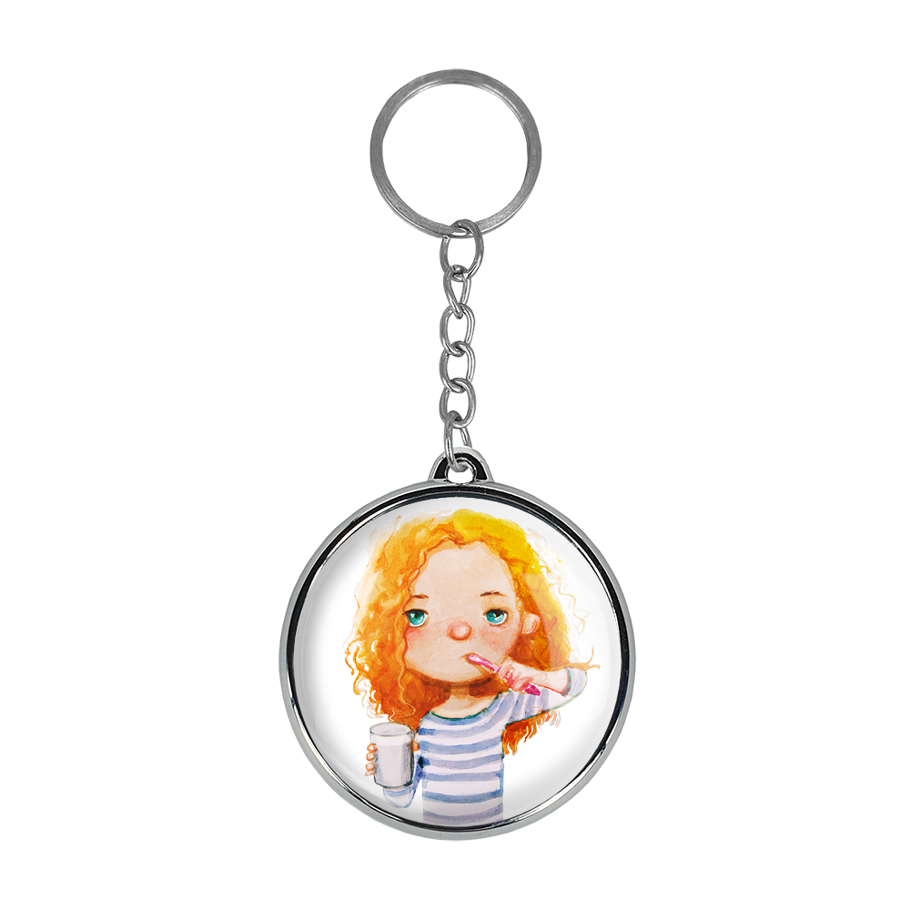 جاکلیدی خندالو طرح دخترانه مدل دوطرفه کد 55285533