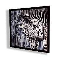 تابلو نقاشی آکریلیک مدل زبرا کد 01