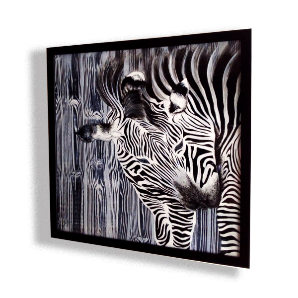 تابلو نقاشی آکریلیک مدل زبرا کد 01