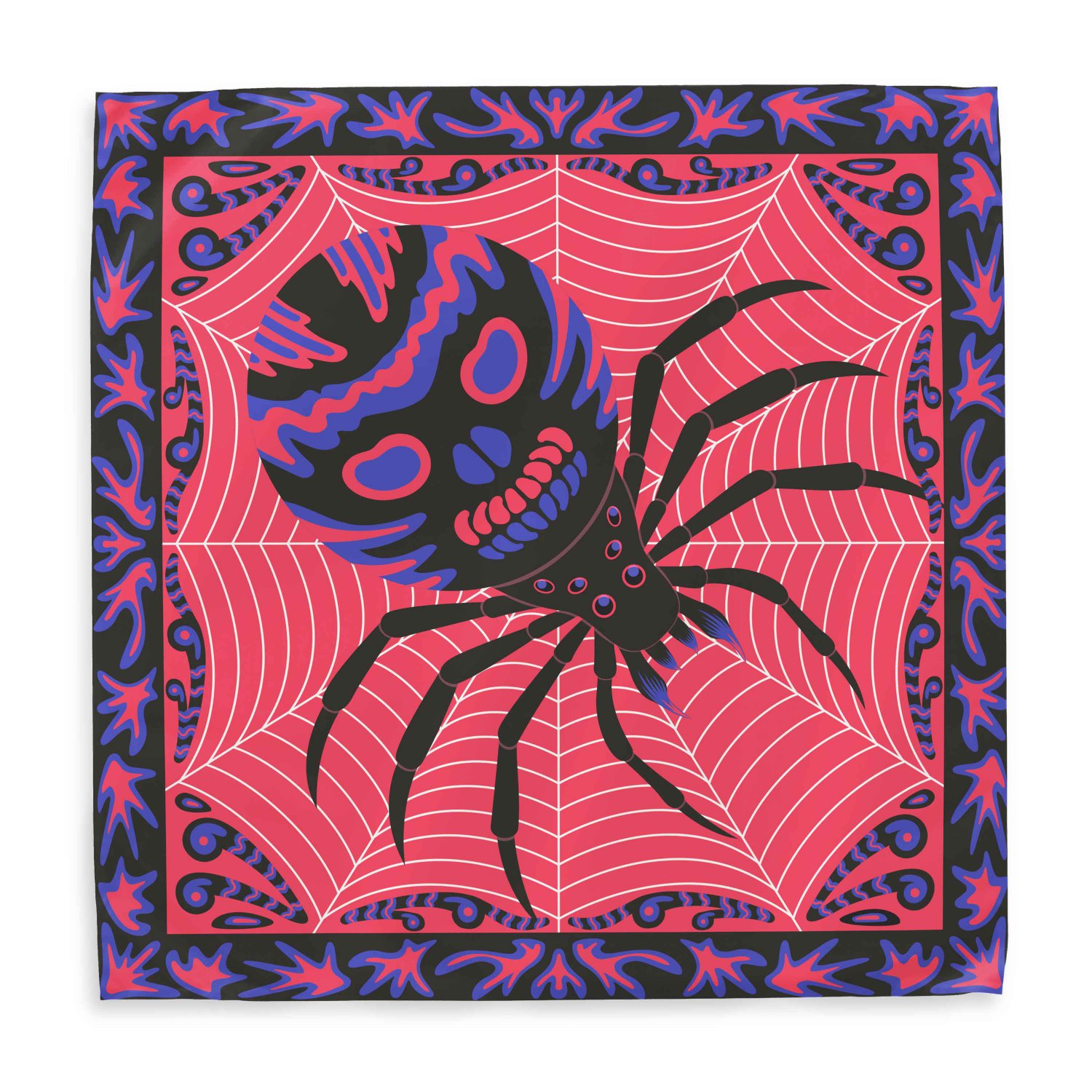 دستمال سر و گردن هاماگراف مدل عنکبوت