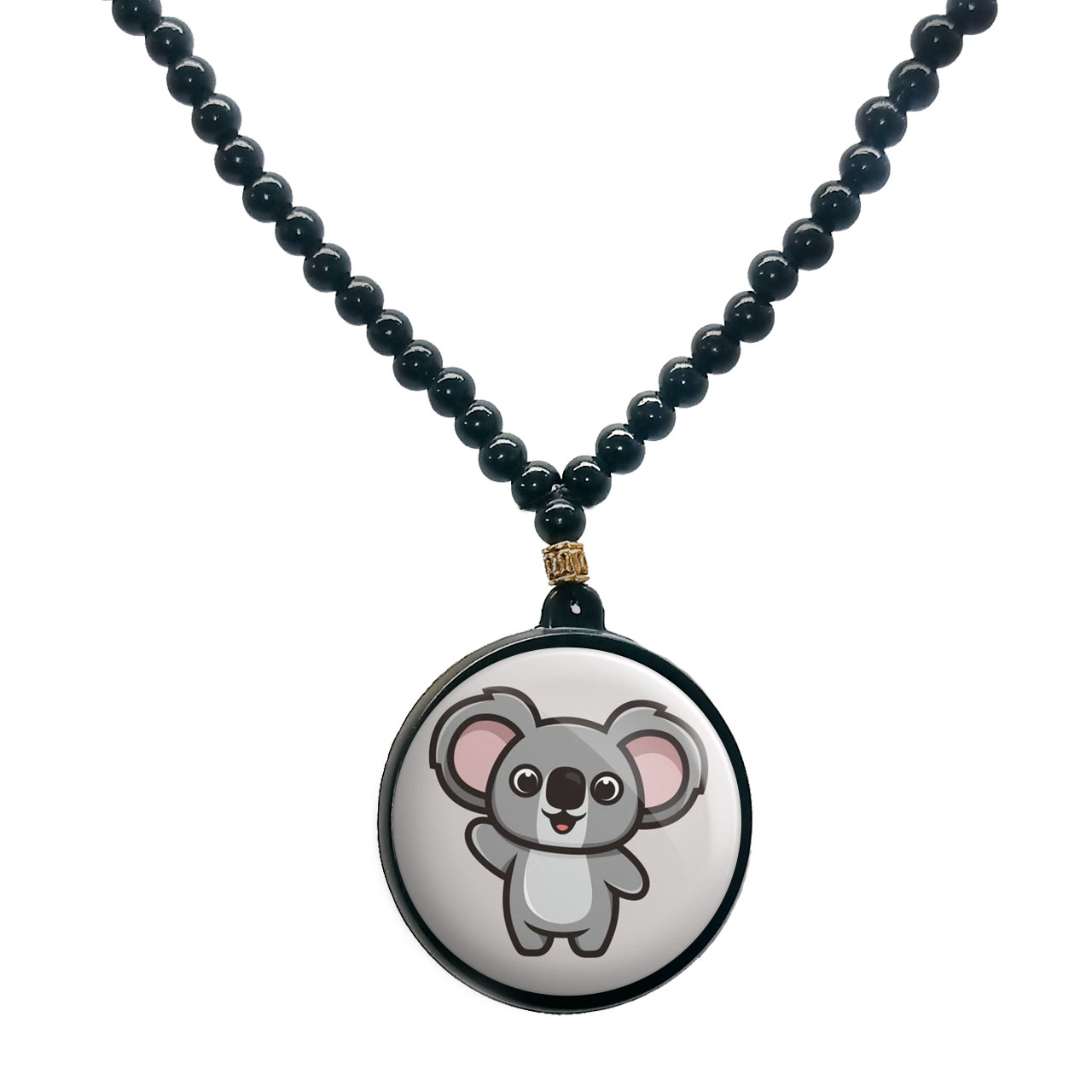 گردنبند پرمانه طرح حیوانات کیوت کد pmd.21450 مدل دو طرفه