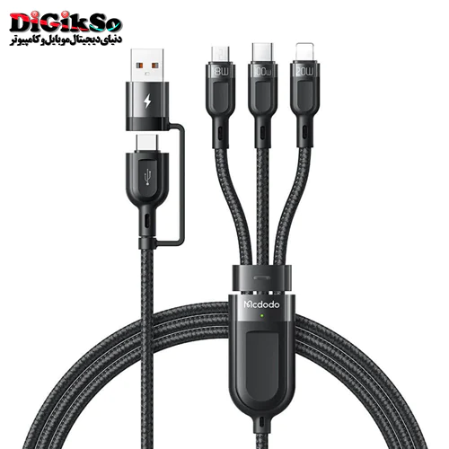 کابل شارژ سه سر مک دودو مدل CA-8800 به طول 1.2 متر