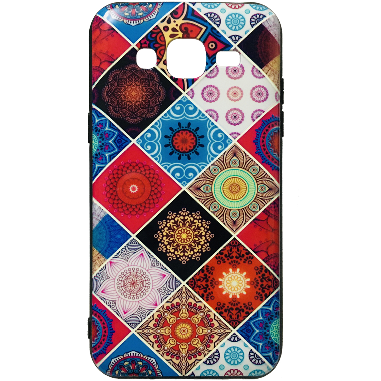کاور طرح Patchwork کد 1705 مناسب برای گوشی موبایل سامسونگ Galaxy J7 / J700