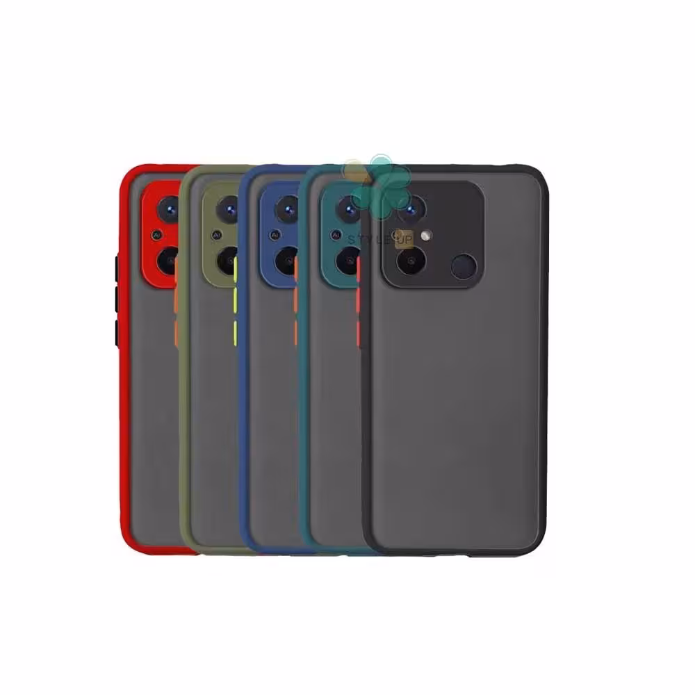 کاور گوشی پشت مات محافظ لنزدار مناسب Xiaomi Redmi 12C