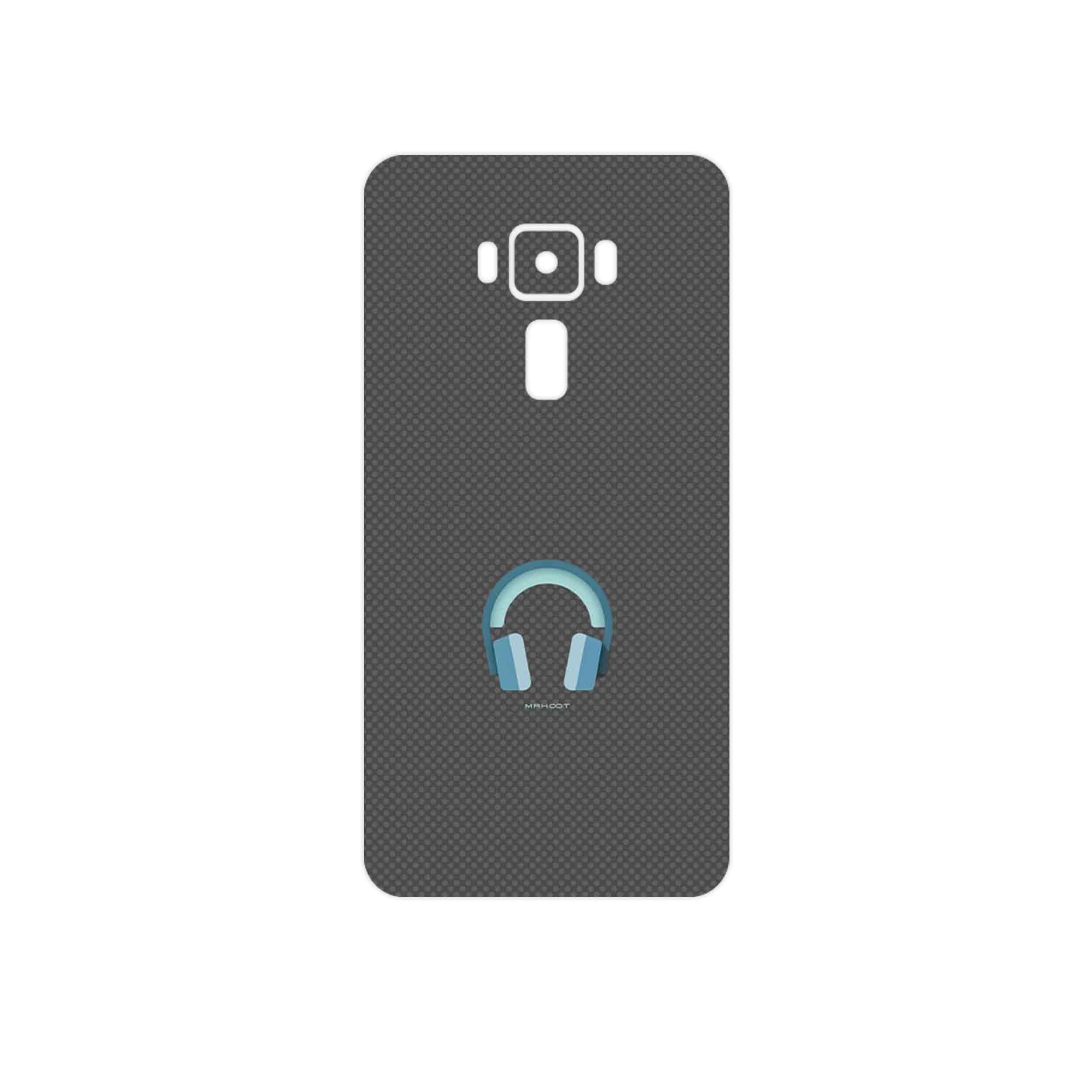 برچسب پوششی ماهوت مدل Minimal Headphone Icon مناسب برای گوشی موبایل ایسوس Zenfone 3 Laser ZC551KL