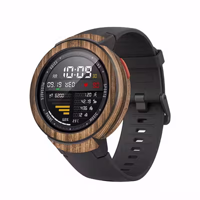 برچسب ماهوت طرح Light Walnut Wood مناسب برای ساعت هوشمند شیایومی Amazfit Verge