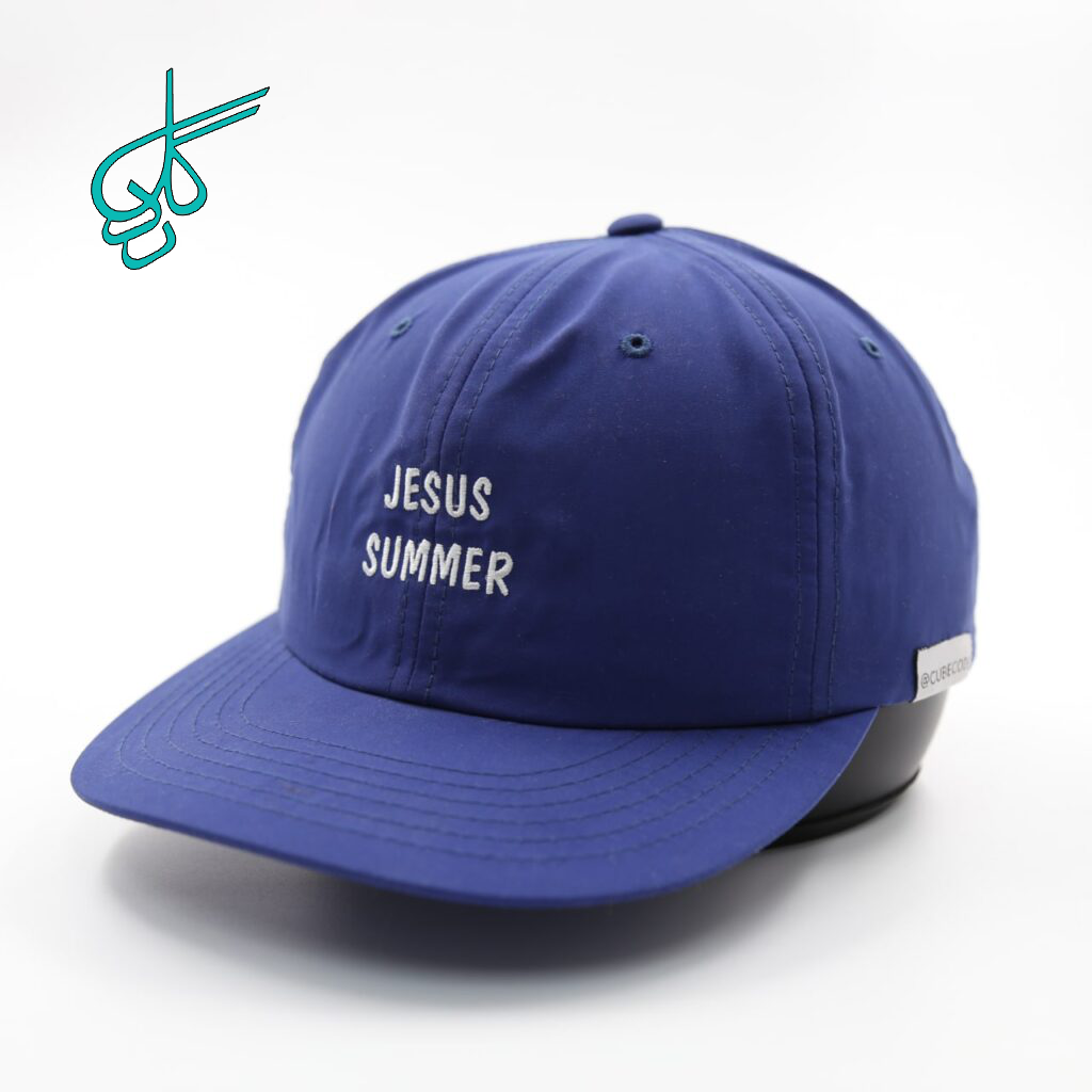 خرید کلاه نقابدار بیسبالی كتان اسنپ بك گلدوزي JUSUS SUMMER آبی کد 2815770 - ردگل