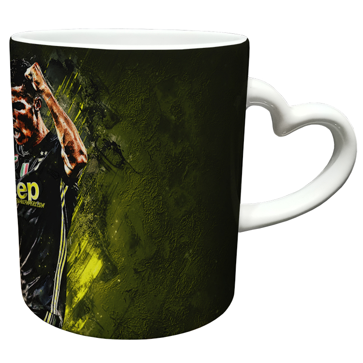 ماگ مدل دسته قلبی طرح رونالدو کد 92