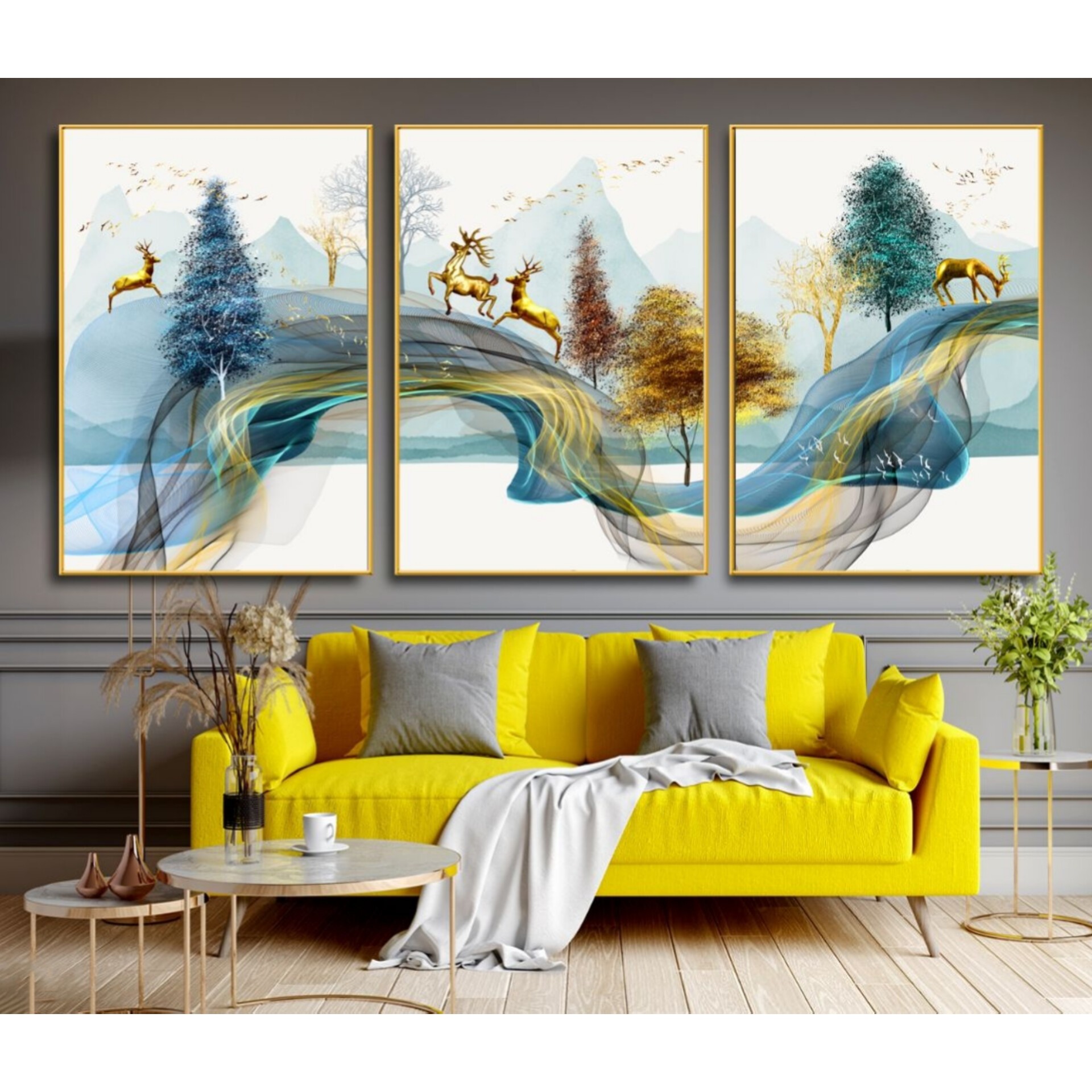 تابلو دکوراتیو 3تیکه کد 741