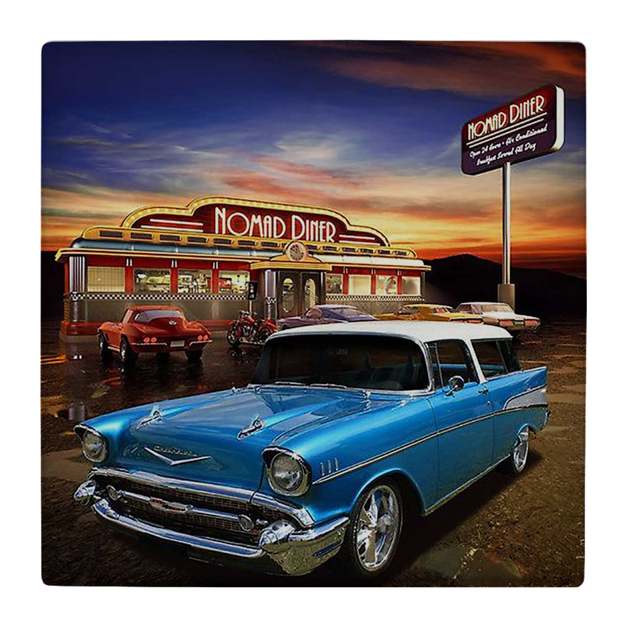 کاشی کارنیلا طرح اتومبیل کلاسیک کد wk2178