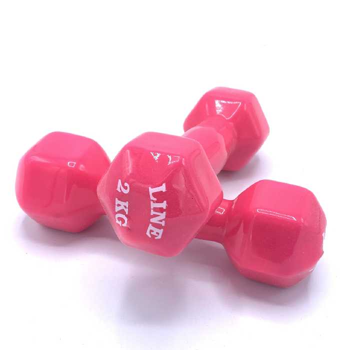 دمبل لاين کد L02 وزن 2 کیلوگرم بسته ۲ عددی