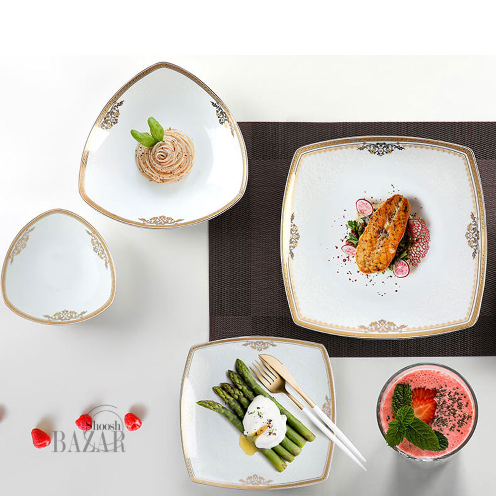 سرویس 30 پارچه چینی پردیس طرح شاینا 6 نفره