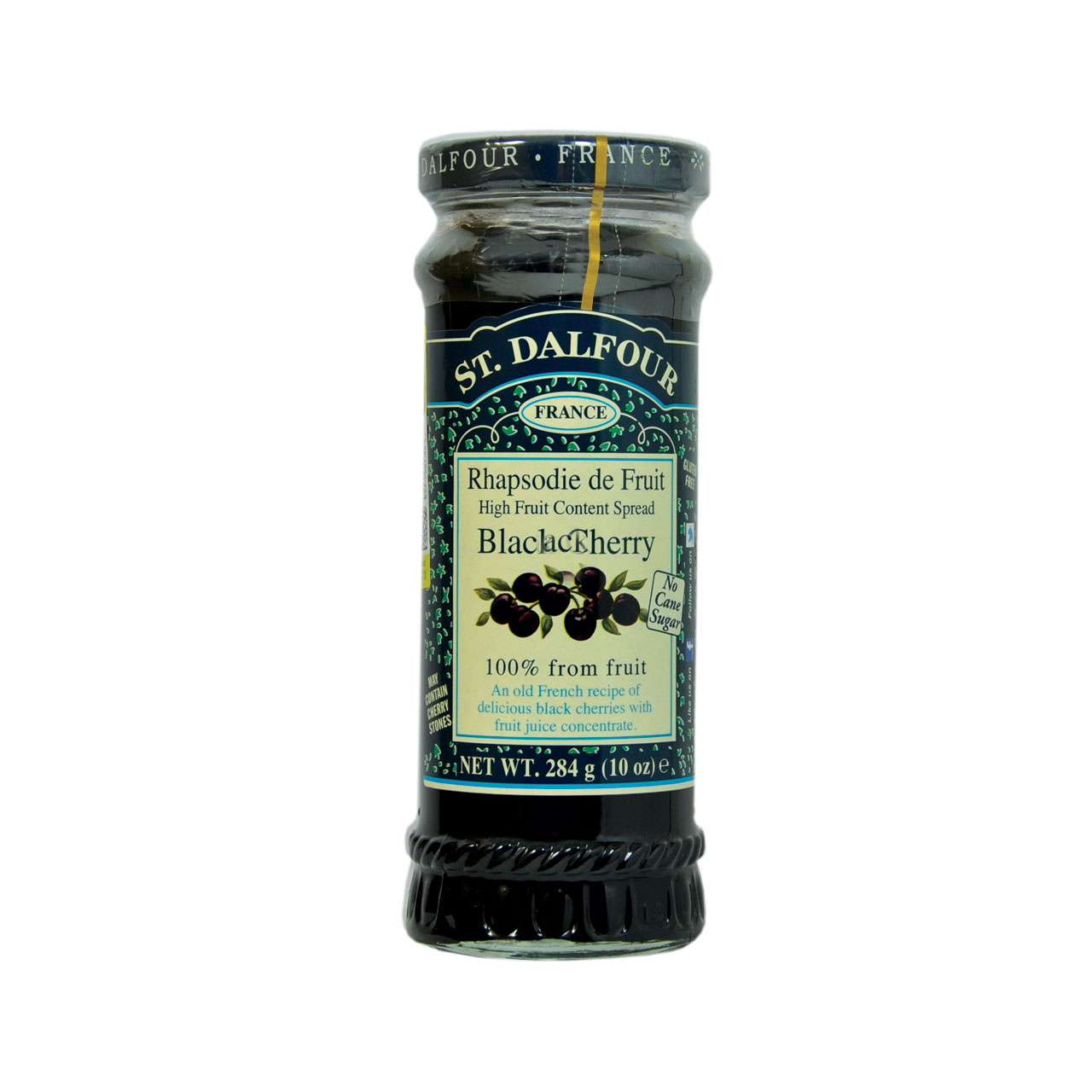 مارمالاد ( مربا ) رژیمی بلک چری بدون گلوتن 280 گرم دالفور - st.dalfour