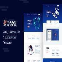 دانلود قالب اچ تی ام ال Voopo – VOIP, Telecom And Cloud Services Template