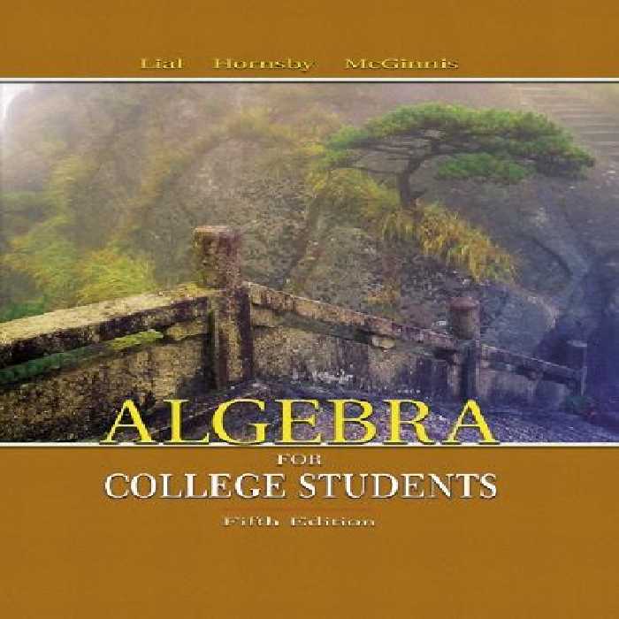 خرید و دانلود نسخه کامل کتاب Algebra for College Students