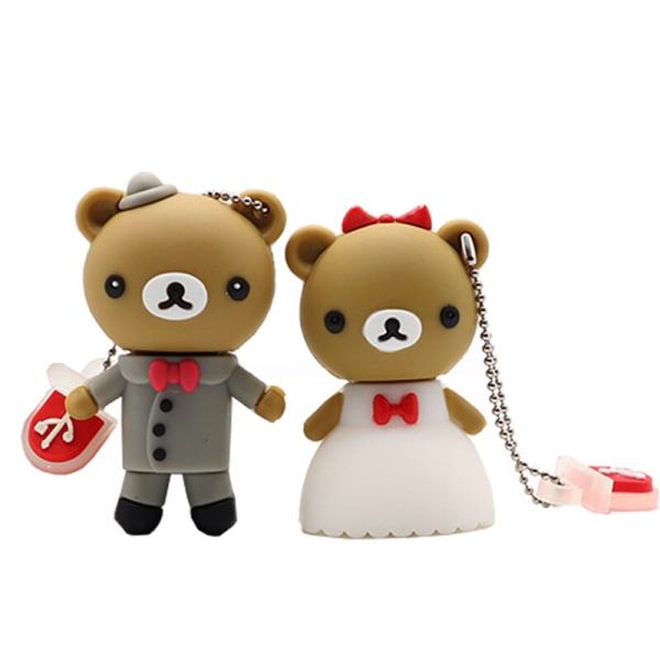 فلش مموری طرح عروس و داماد مدل Ul -Bridgrom02 ظرفیت 64 گیگابایت مجموعه 2 عددی