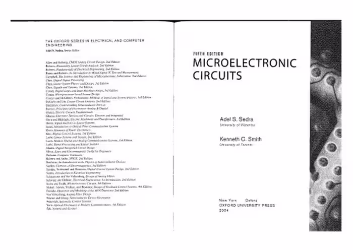 خرید و دانلود نسخه کامل کتاب “Micro Electronic Circuits Theory And  Applicatication,” 5th Edition