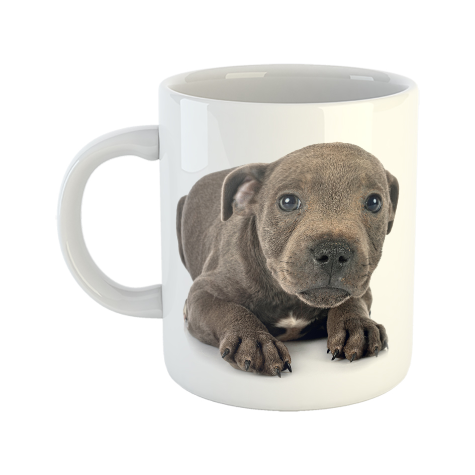 ماگ طرح سگ مدل Staffordshire کد 02