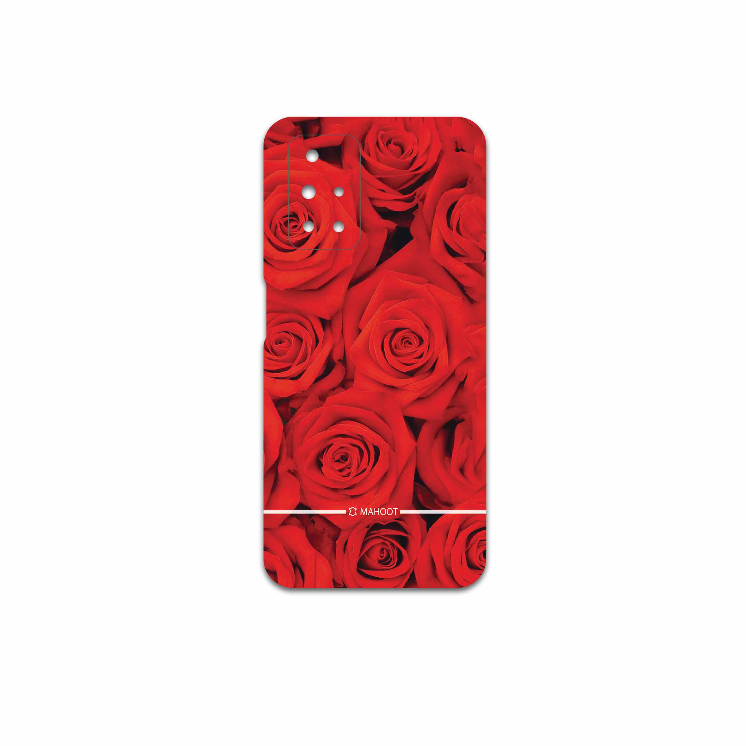 برچسب پوششی ماهوت مدل Red-Flower مناسب برای گوشی موبایل شیائومی Redmi 10