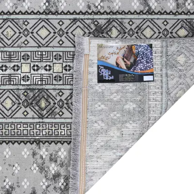 گلیم ماشینی دنیای فرش مدل خرم کد 1066