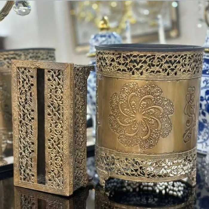 جاسطل زباله و دستمال کاغذی آنتیک