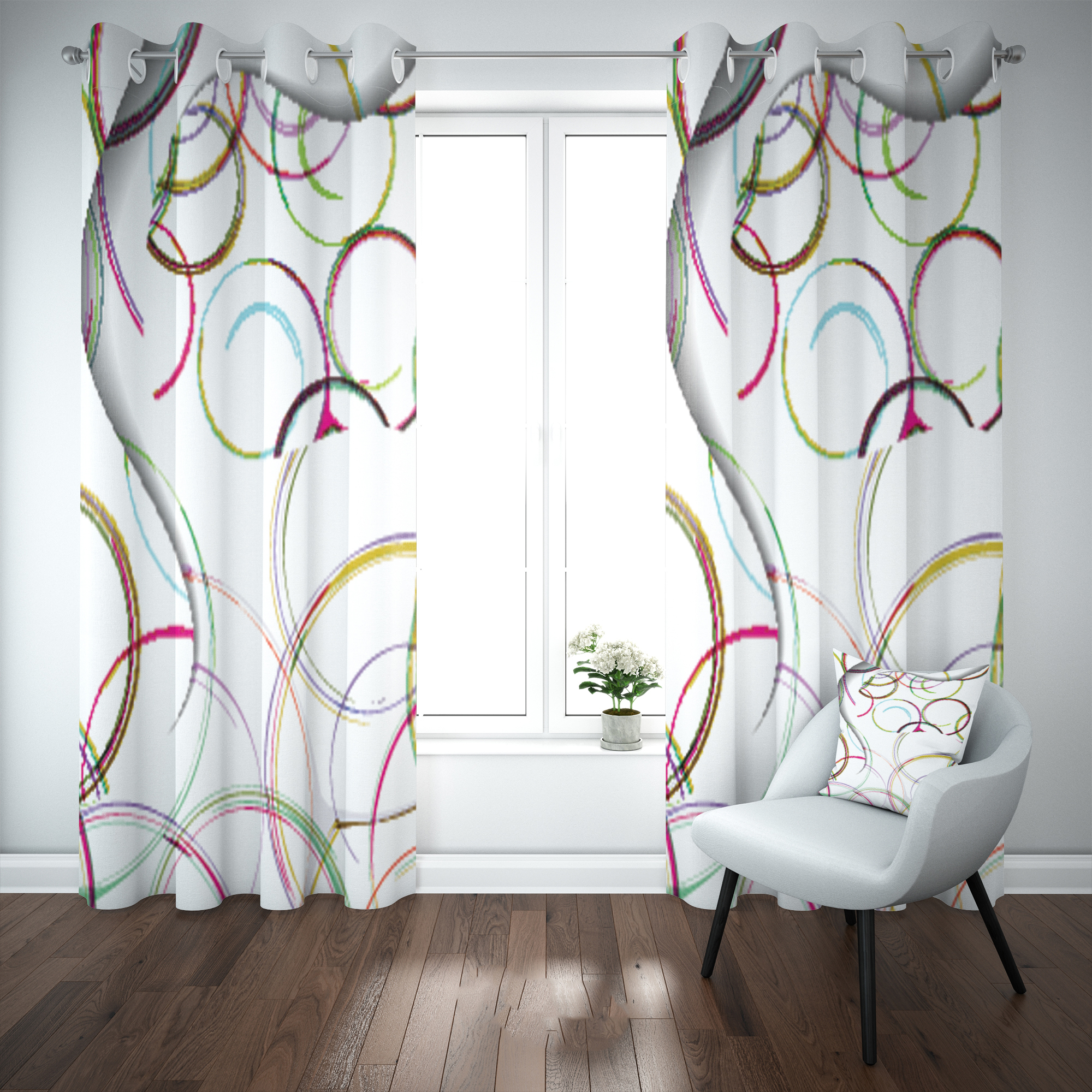 پرده مدل b2207 سایز 140×280 سانتی متر