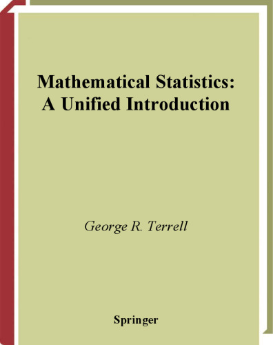 خرید و دانلود نسخه کامل کتاب Mathematical Statistics: A Unified Introduction