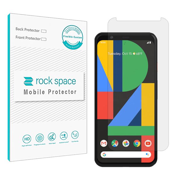 گلس گوگل Pixel 4 XL مدل نانو هیدروژل شفاف برند راک اسپیس کد S